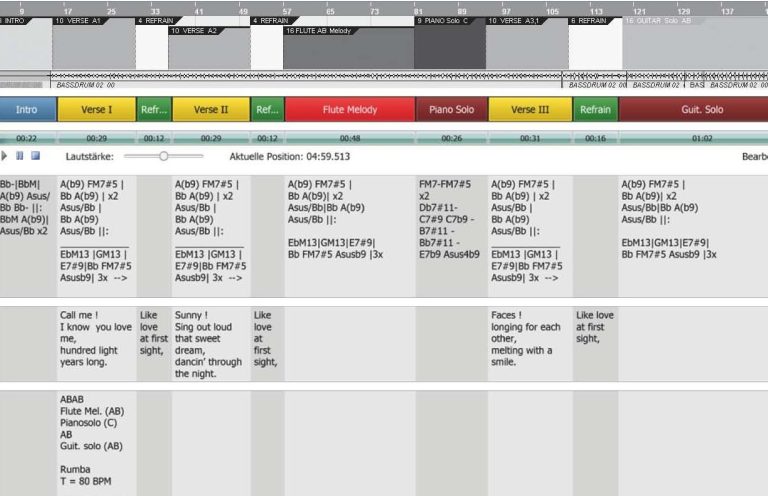 Tabellarische Übersicht mit Daten und Informationen in verschiedenen Spalten.